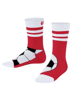 Falke Active Soccer Socks Zokni Gyerek Piros | RMQK-78532