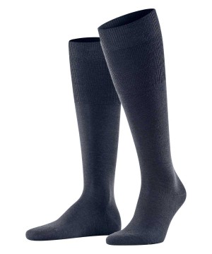 Falke Airport Knee-high Socks Zokni Férfi Kék | HCZV-57360