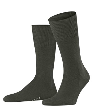 Falke Airport Socks Zokni Férfi Zöld | FSTU-93581