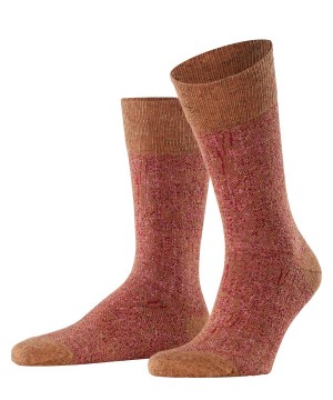 Falke Artisanship Socks Zokni Férfi Barna | PURF-19487