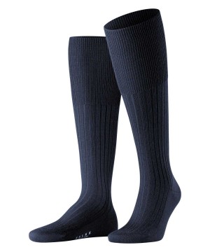 Falke Bristol Pure Knee-high Socks Zokni Férfi Kék | WYMN-95876