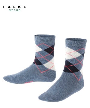 Falke Classic Argyle Socks Zokni Gyerek Kék | DVIH-32475