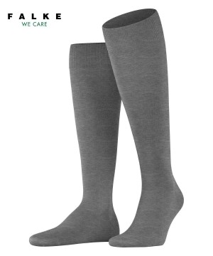 Falke ClimaWool Knee-high Socks Zokni Férfi Szürke | XVNB-84670