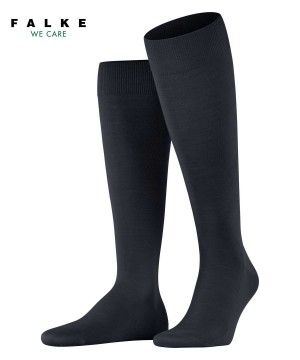 Falke ClimaWool Knee-high Socks Zokni Férfi Kék | XCDP-19062