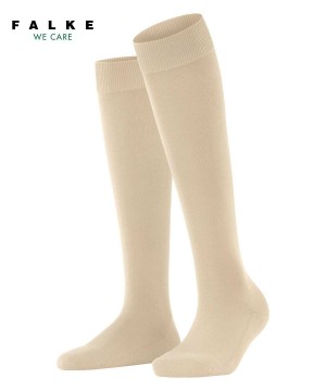 Falke ClimaWool Knee-high Socks Zokni Női Bézs | LUMB-02845