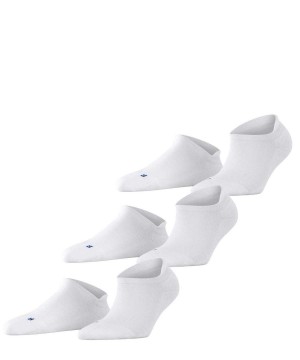 Falke Cool Kick 3-Pack Sneaker Socks Zokni Férfi Fehér | TEPO-15760