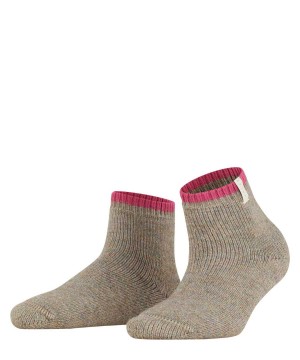 Falke Cosy Plush Short sock Zokni Női Barna | LMXJ-85371