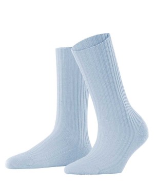 Falke Cosy Wool Boot Socks Zokni Női Kék | PLMQ-41279