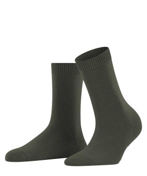 Falke Cosy Wool Socks Zokni Női Zöld | UGQA-05421