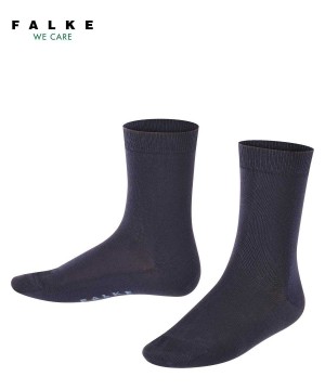 Falke Cotton Finesse Socks Zokni Gyerek Kék | AMVD-70214