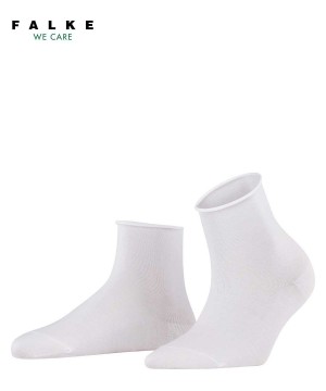 Falke Cotton Touch Short sock Zokni Női Fehér | RGAC-48732