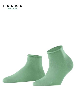 Falke Cotton Touch Short sock Zokni Női Zöld | MFYL-73684