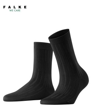 Falke Dash Rib Socks Zokni Női Fekete | WRMC-94705