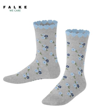 Falke Ditsy Flowers Socks Zokni Gyerek Szürke | HEMB-36089