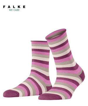 Falke Dopamine Stripe Socks Zokni Női Lila | KNWR-59346