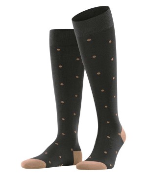 Falke Dot Knee-high Socks Zokni Férfi Barna | OETD-46285