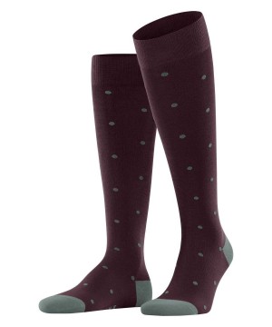 Falke Dot Knee-high Socks Zokni Férfi Piros | LANV-08734