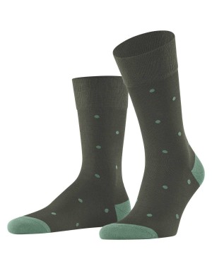 Falke Dot Socks Zokni Férfi Zöld | CJWR-48315