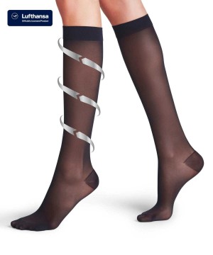 Falke Energize 30 DEN Knee-high Socks Zokni Női Kék | SYRX-12487