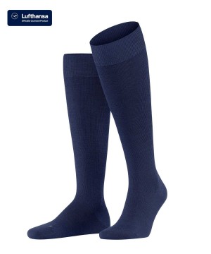 Falke Energizing Wool Knee-high Socks Zokni Férfi Kék | ADKU-57241