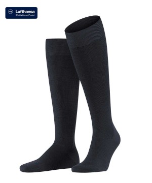 Falke Energizing Wool Knee-high Socks Zokni Férfi Kék | CWTH-26410