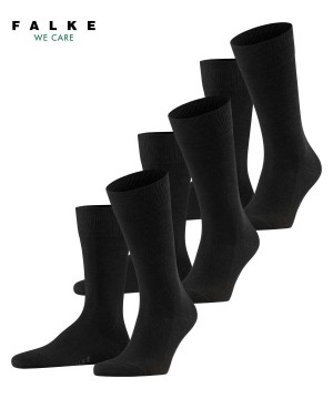 Falke Family 3-Pack Socks Zokni Férfi Fekete | MJAH-24013