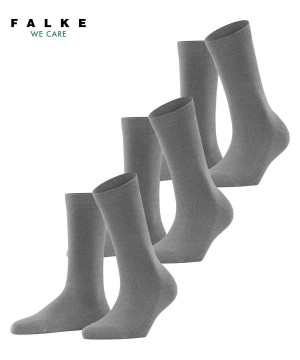 Falke Family 3-Pack Socks Zokni Női Szürke | DGQP-07935