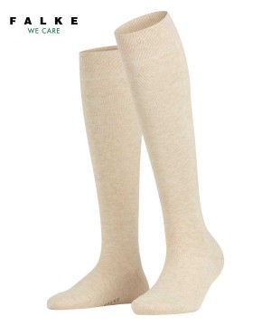 Falke Family Knee-high Socks Zokni Női Bézs | TBSC-76201