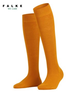 Falke Family Knee-high Socks Zokni Női Sárga | HSNR-60519