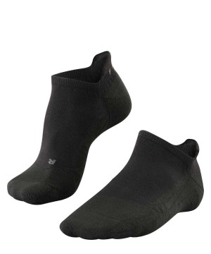 Falke GO2 Invisible Golf Invisibles No Show Socks Férfi Fekete | VXOC-98320