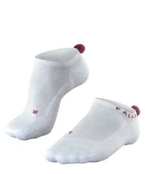 Falke GO2 Pompom Golf Invisibles Sports Socks Női Fehér | RVID-16578