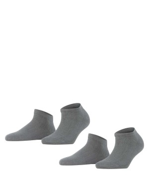 Falke Happy 2-Pack Sneaker socks Zokni Női Szürke | KJWQ-03968