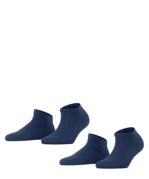 Falke Happy 2-Pack Sneaker socks Zokni Női Kék | FLAX-02785