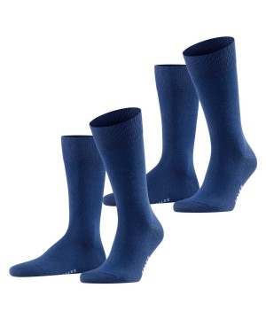 Falke Happy 2-Pack Socks Zokni Férfi Kék | CHQU-03429