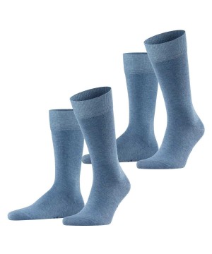 Falke Happy 2-Pack Socks Zokni Férfi Kék | IWVZ-50861