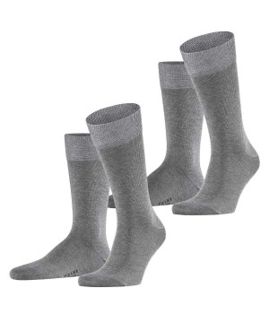 Falke Happy 2-Pack Socks Zokni Férfi Szürke | WLMC-07315