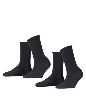 Falke Happy 2-Pack Socks Zokni Női Kék | QEXU-41705