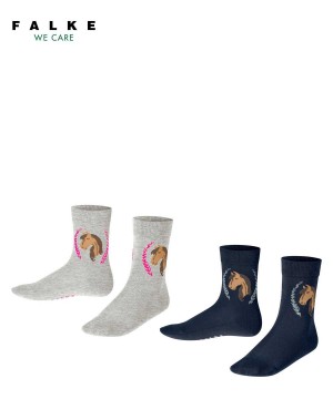 Falke Horse 2-Pack Socks Zokni Gyerek Multicolored | IRXL-75482