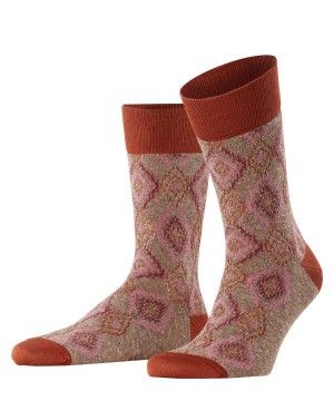 Falke Ikat Spell Socks Zokni Férfi Barna | FWYT-90268