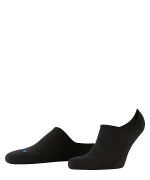 Falke Keep Warm Invisibles No Show Socks Férfi Fekete | ZSCY-75483