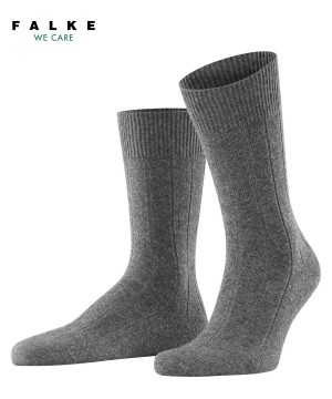 Falke Lhasa Rib Socks Zokni Férfi Szürke | PKON-62907