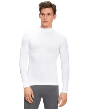 Falke Long sleeve shirt Warm Long Sleeve T-Shirts Férfi Fehér | IJFE-68154