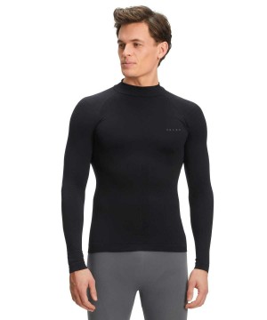 Falke Long sleeve shirt Warm Long Sleeve T-Shirts Férfi Fekete | MQHV-40518