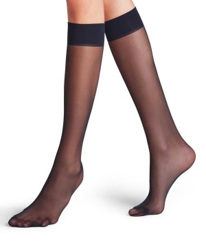 Falke Matt Deluxe 20 DEN Knee-high Socks Zokni Női Kék | FZPS-67043