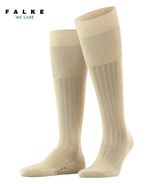 Falke Milano Knee-high Socks Zokni Férfi Bézs | DBRI-26543