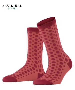 Falke Mirage Dot Socks Zokni Női Piros | OTGQ-53279