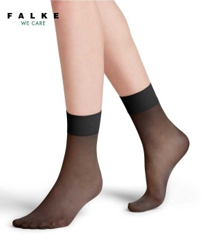 Falke Pure Matt 20 DEN Ankle socks Zokni Női Fekete | QJCT-17389