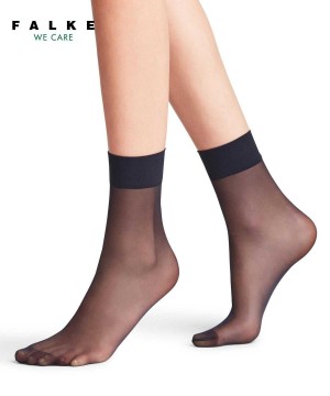 Falke Pure Matt 20 DEN Ankle socks Zokni Női Kék | URYS-79462