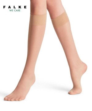 Falke Pure Matt 20 DEN Knee-high Socks Zokni Női Bézs | QVXY-36820