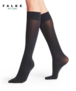 Falke Pure Matt 50 DEN Knee-high Socks Zokni Női Kék | VEHK-68915